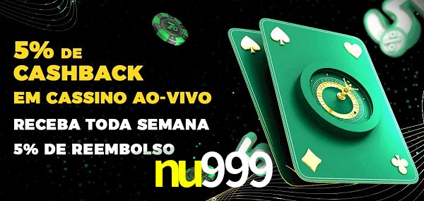 Promoções do cassino ao Vivo nu999